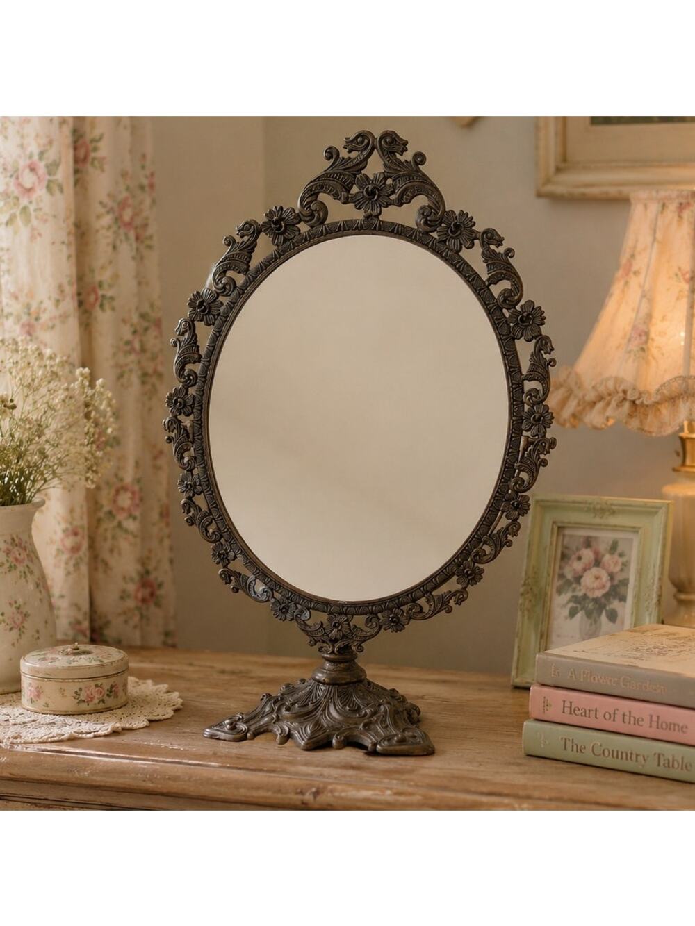 19th Century Florentina Ornate Mirror Made in Italy